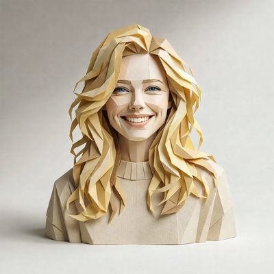 Sculpted Elegance: The Art of Paper Portraits