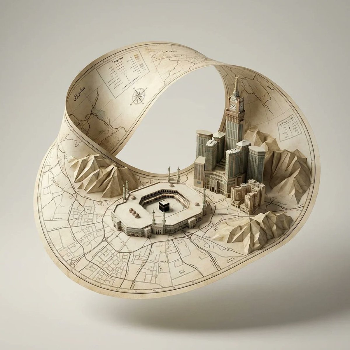 3D Map of Mecca: A Geometric Journey