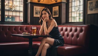 Vintage Elegance in a British Pub