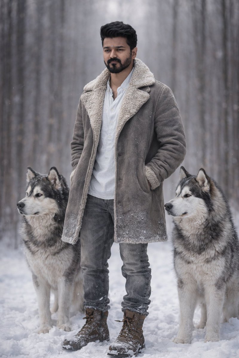 Winter's Guardians: A Portrait of Strength and Serenity