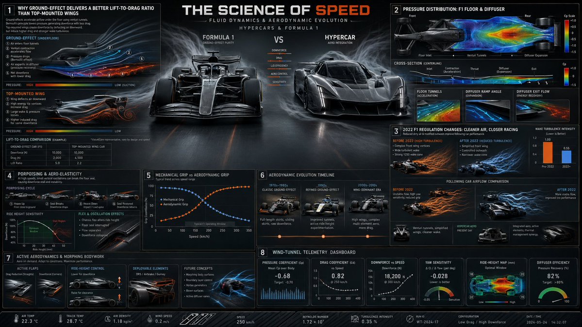 F1 underfloor aerodynamics guide reveals ground effect downforce secrets