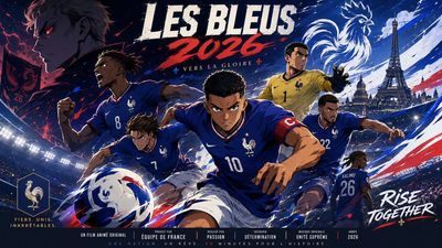 France's 2026 World Cup team assembles in dramatic key art.
