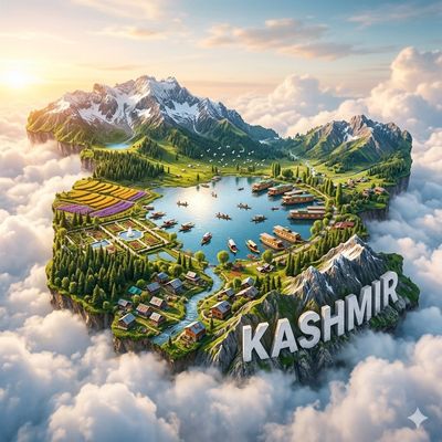 Floating Kashmir: Miniature Island in the Sky
