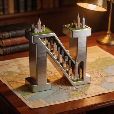Typographic Micro-City: Architectural Models in a Letter