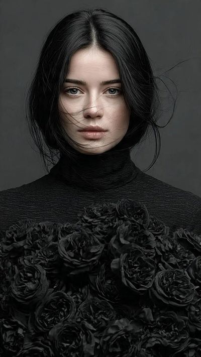 Gothic Elegance: A Haunting Portrait