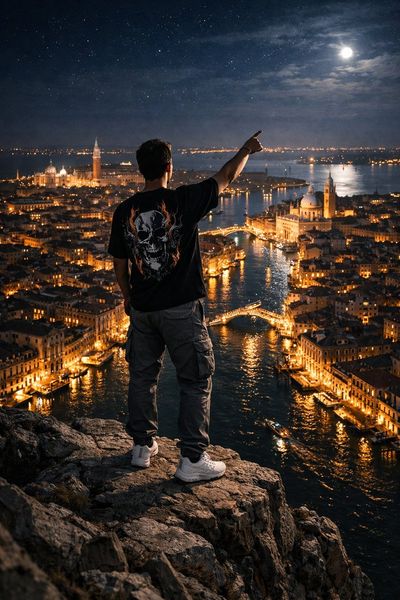 A Night Over Venice: The City Below