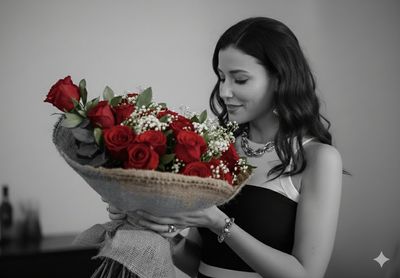 A Touch of Scarlet in a Black-and-White Dream