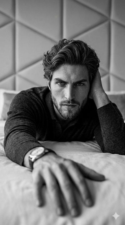 Intense Gaze: A Modern Portrait of Confidence
