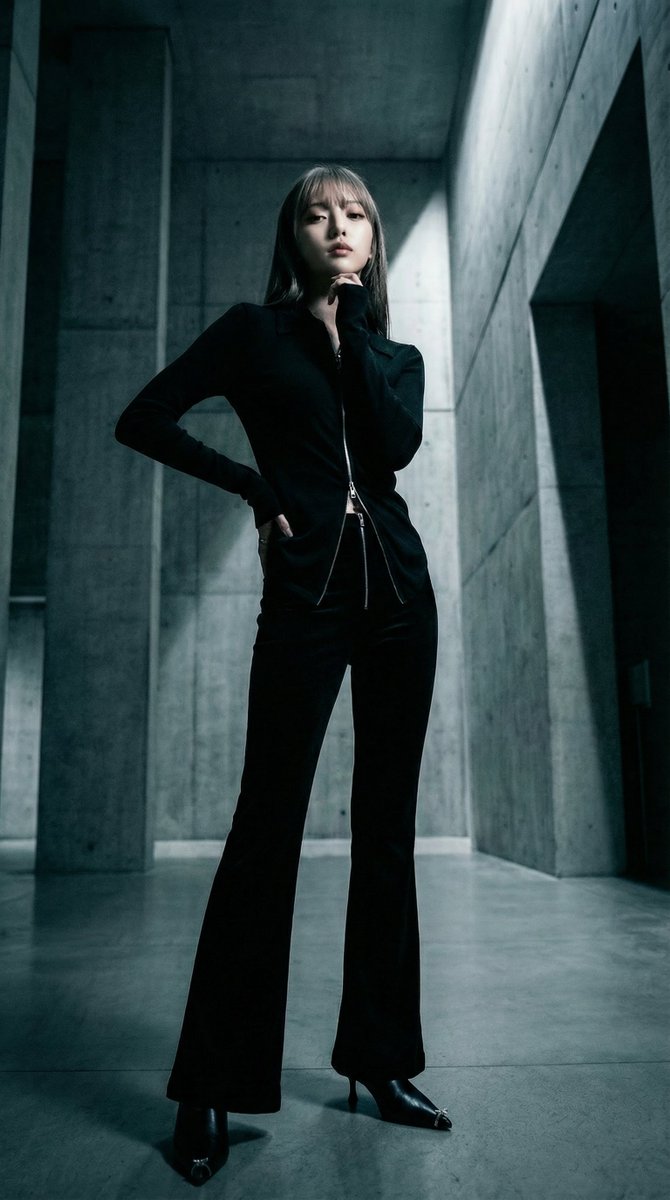 Chic Defiance in Brutalist Splendor
