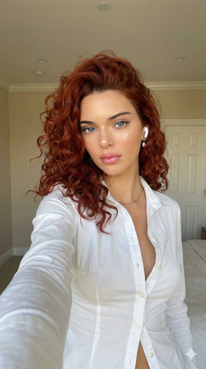 Glamorous Selfie: A Portrait of Confidence