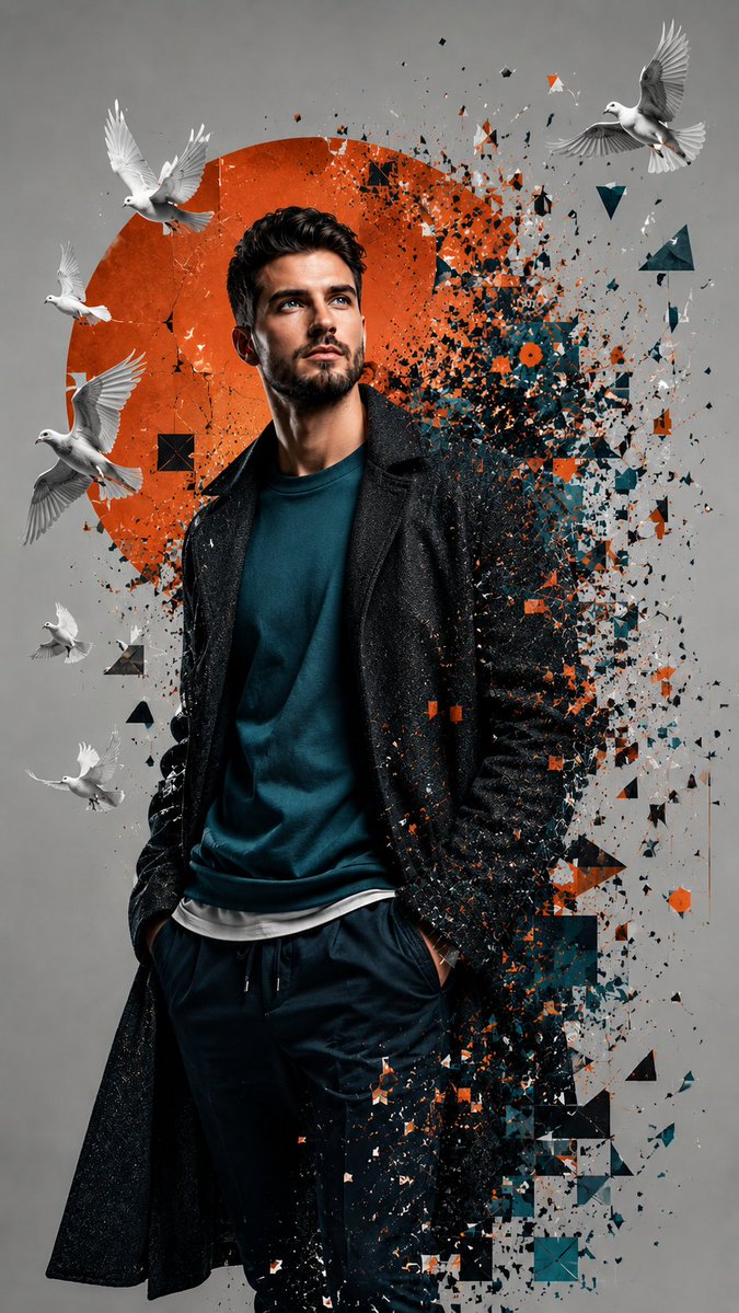 Deconstructed Fashion: A Modern Portrait of Confidence