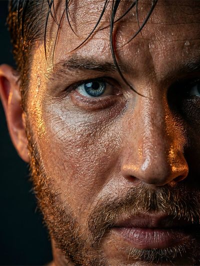 The Intensity of Focus: A Rugged Portrait