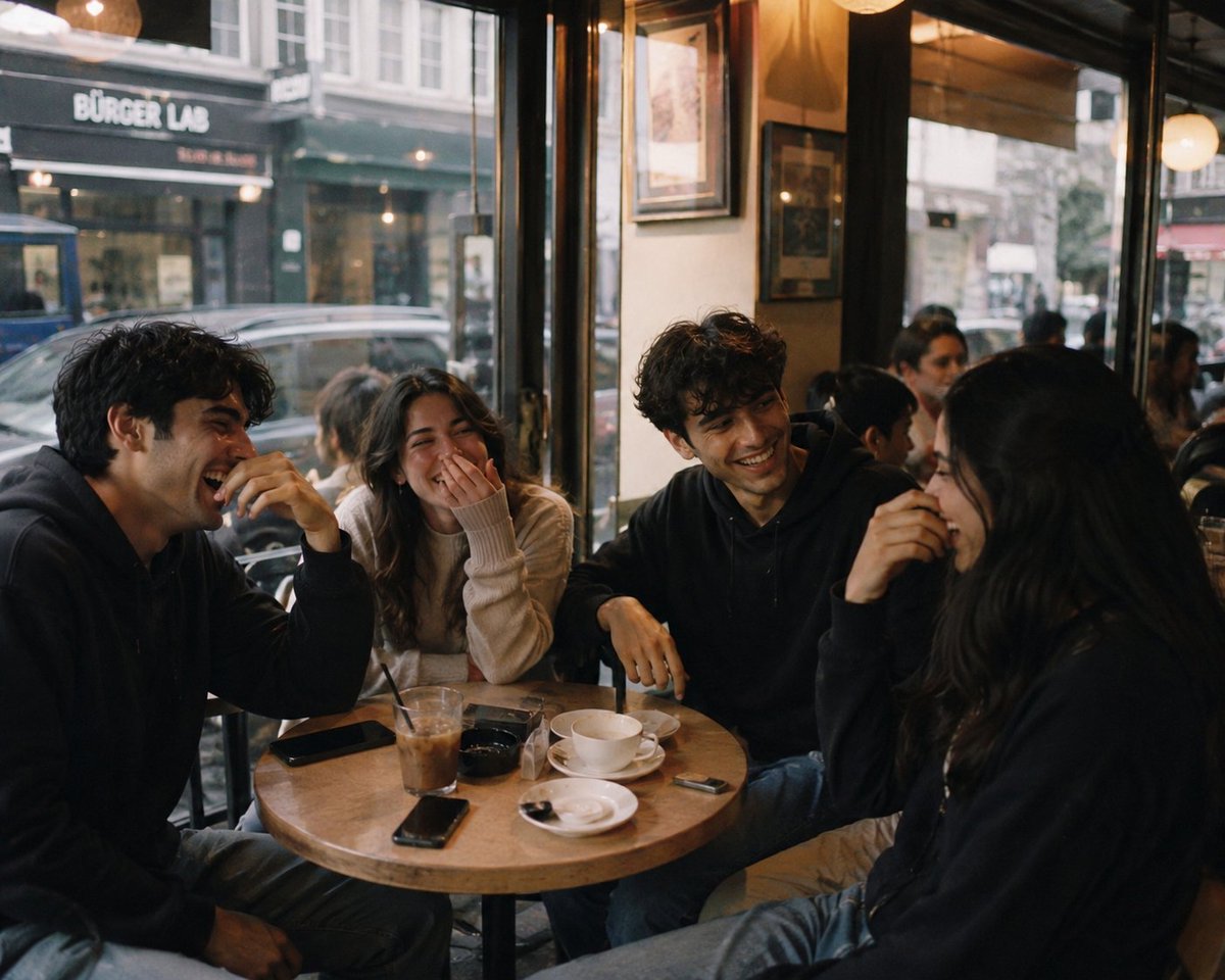 Laughter in the Café Light