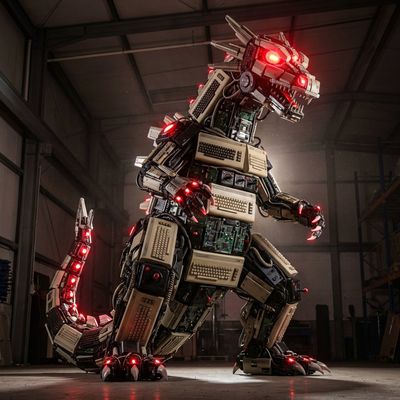 Cyber-Pterodactyl: Tech Meets Prehistoric Power