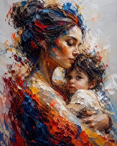 Embrace of Safety: A Mother's Love