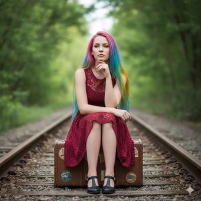 A Moment on the Tracks: A Dreamer in Nature