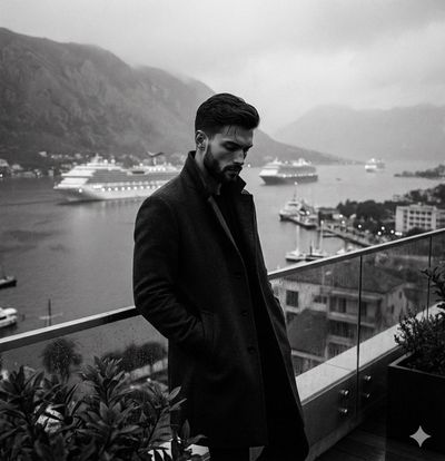 Misty Harbor Contemplation