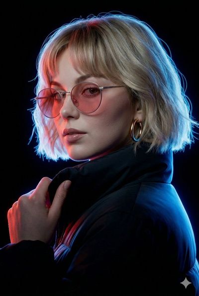 Sharp Contrast: A Cinematic Fashion Portrait