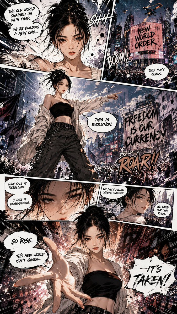 Cinematic Manga: A Hero's Transformation