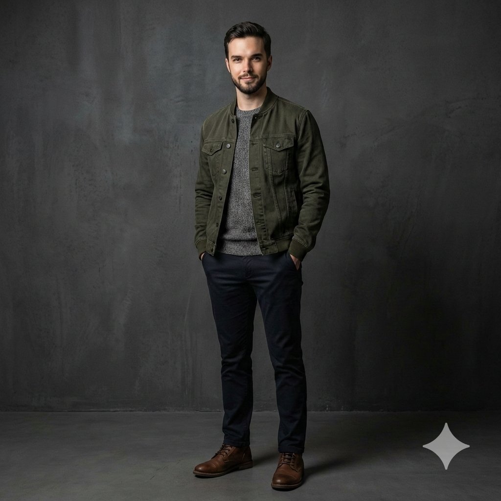 Effortless Confidence in a Modern Studio Portrait