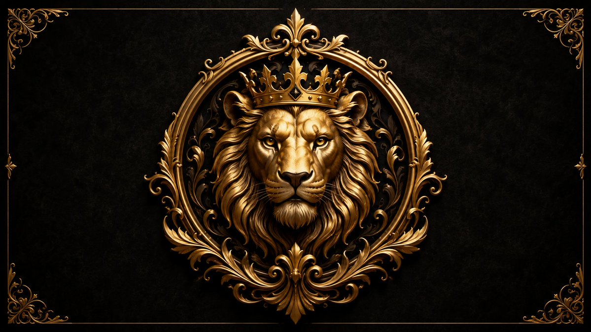Majestic Emblem Design with Ornamental Elegance