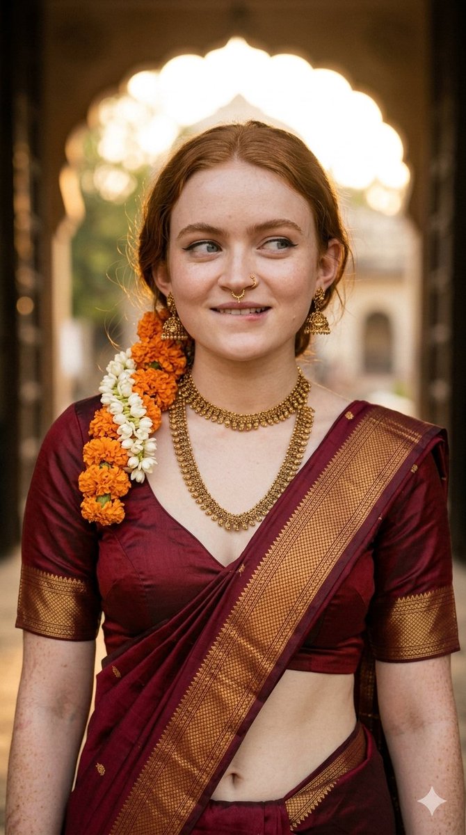 Maroon Elegance in Golden Light