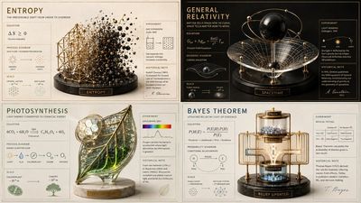 Entropy sculpture reveals order through glowing etched lines