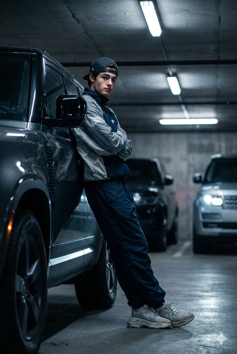 Urban Cool Meets Luxury: A Cinematic Standoff