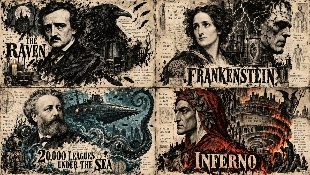 Iconic Author Portrait Fuses with Explosive Ink and Typography