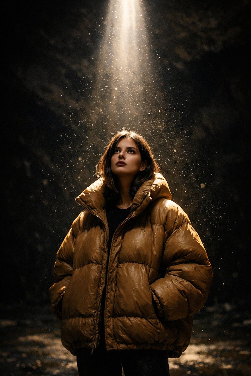 Golden Glow in the Shadows: A Cinematic Portrait