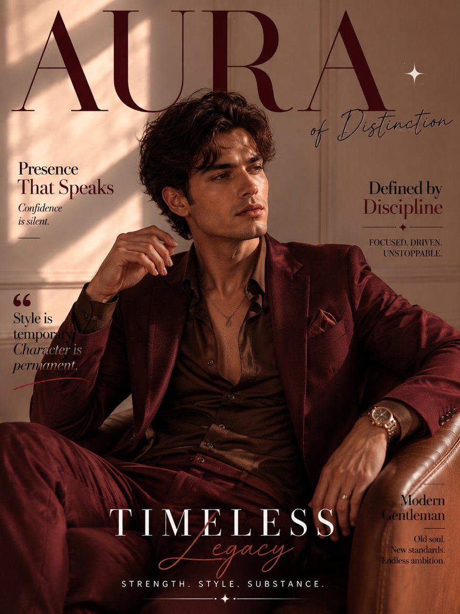 Sharp-jawed model in emerald suit commands luxury magazine cover