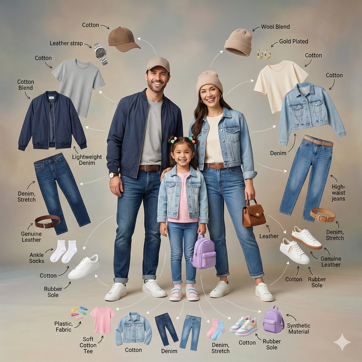Stylish Harmony: Family Fashion in Focus