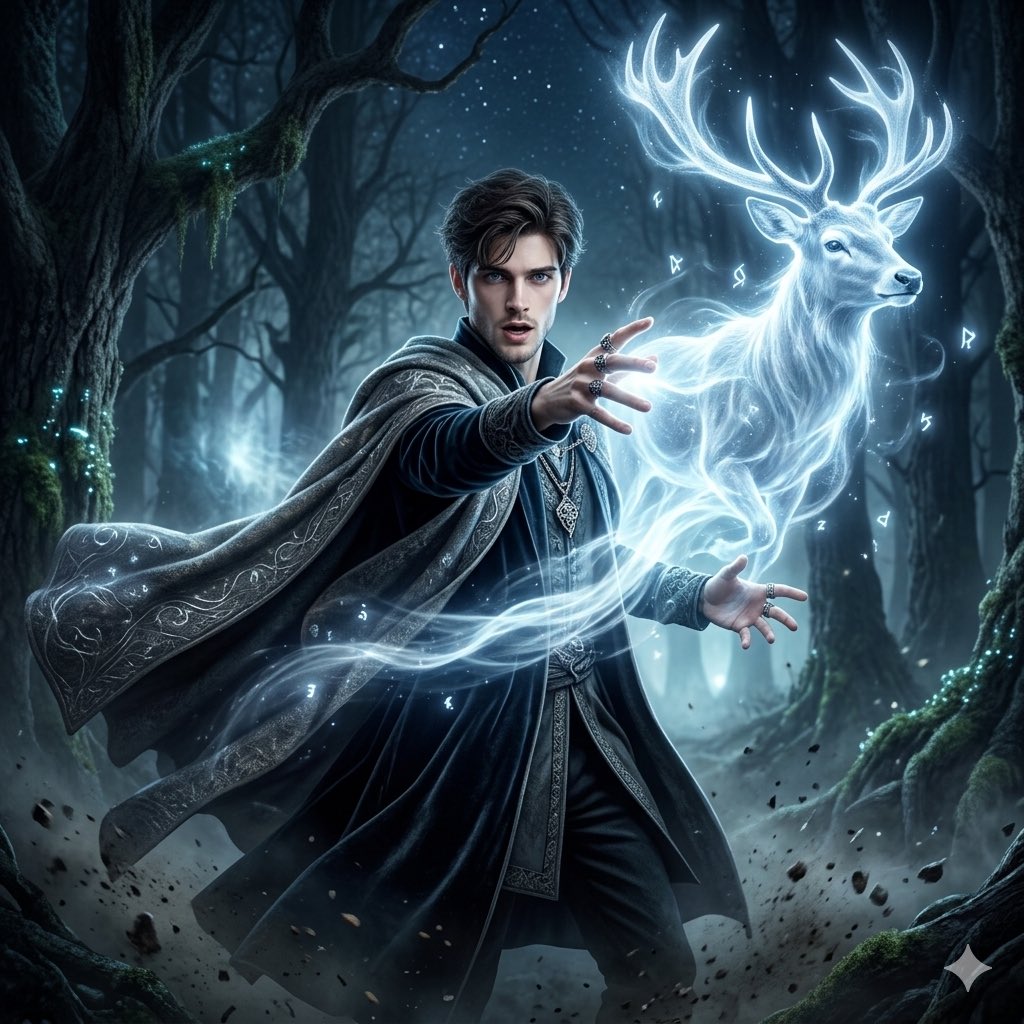 Enchanted Forest Spellcaster in Motion