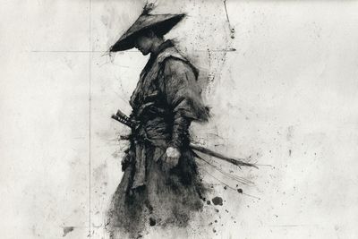 Charcoal sketch captures a woman's raw elegance with bold strokes