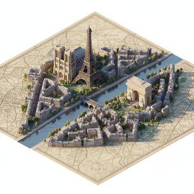 Miniature Marvel: Diorama-Style City Map