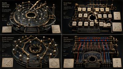 An exploded brass Erdős machine reveals unsolved conjecture gears