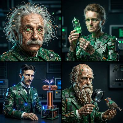 Circuit-Born Geniuses in Macro Detail