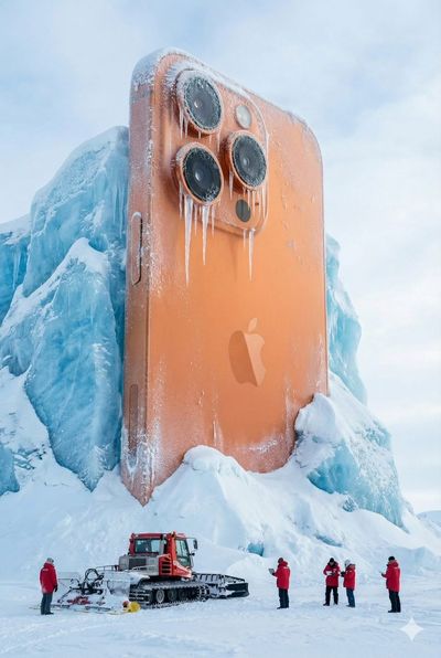 Frozen Fizz: Monumental Coke Can in Arctic 8K