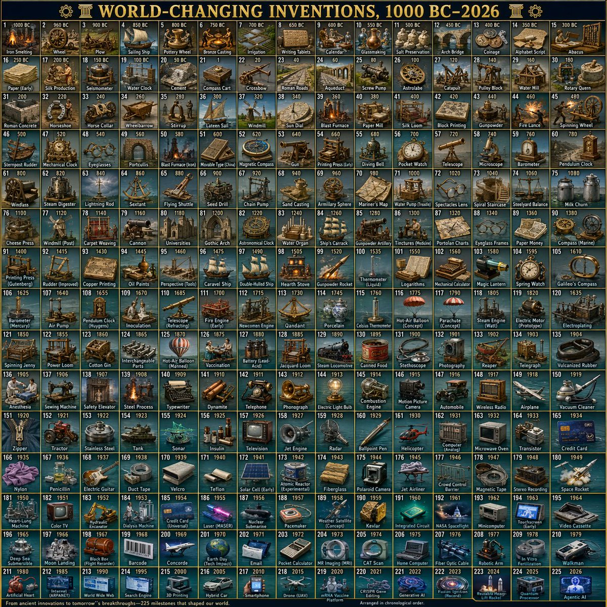 Chronicles of Innovation: A Visual Journey Through Time