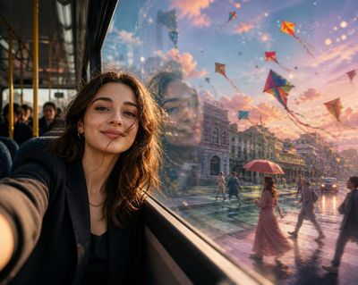 Urban Dream Through a Window