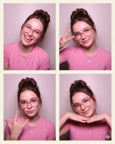 Charming Faces in Four Frames