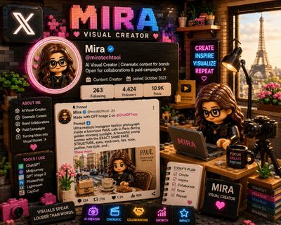 A cozy LEGO creator studio glows with warm cinematic lights