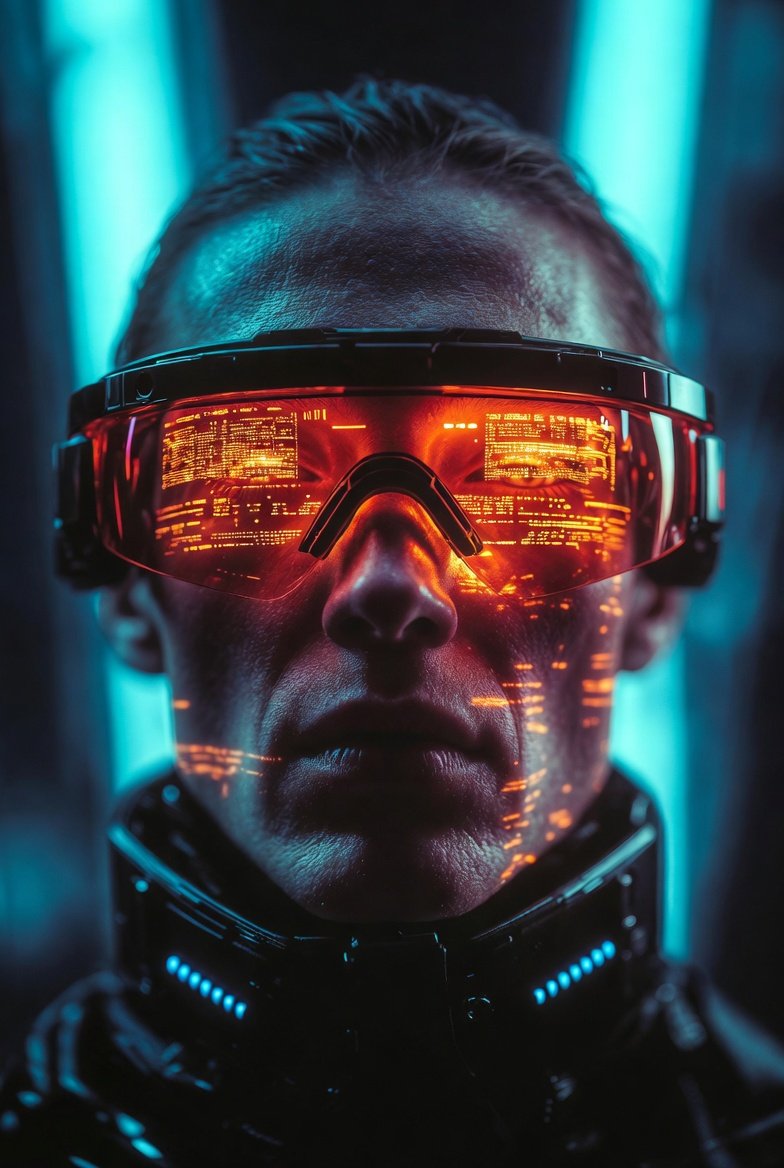 Futuristic Vision: A Cyberpunk Portrait