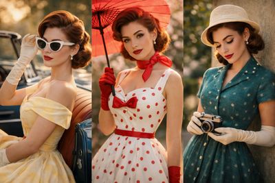 Timeless Elegance: A 1950s Fashion Dream