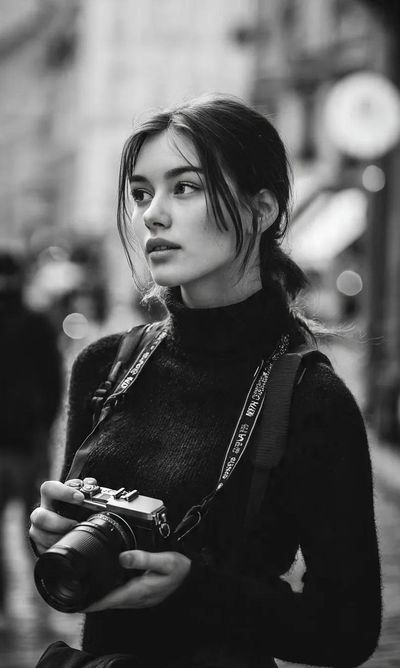 Captured Essence: A Monochrome Stroll