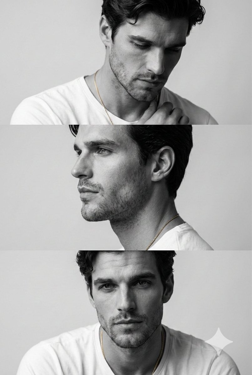 Monochrome Masculinity: A Cinematic Triptych