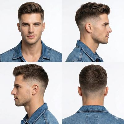Sharp & Stylish: A Modern Haircut in 4 Views