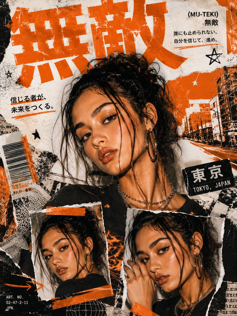 Edgy Elegance: Y2K Japanese Street Fashion Collage