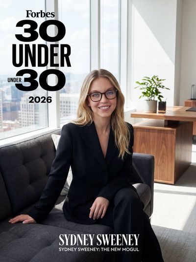 A confident young executive poses in a modern luxury office