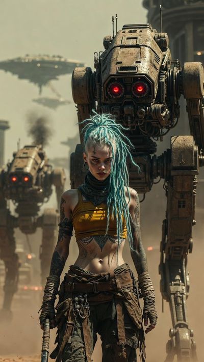 Punk Survivor in a Sci-Fi Wasteland